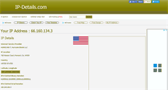 Desktop Screenshot of ip-details.com